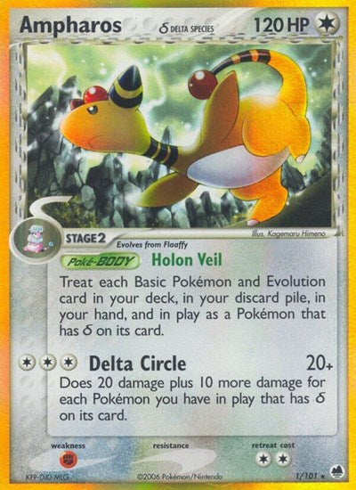 Ampharos (Delta Species) - Dragon Frontiers