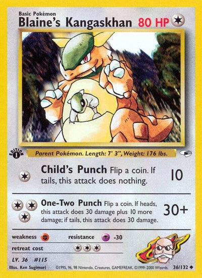 Blaine's Kangaskhan - Gym Heroes