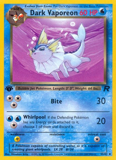 Dark Vaporeon - Team Rocket
