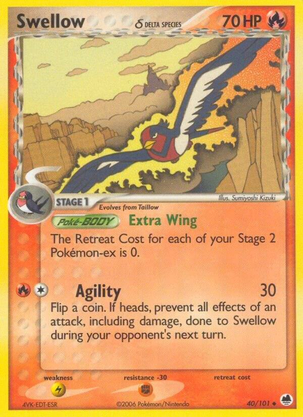 Swellow (Delta Species) - Dragon Frontiers