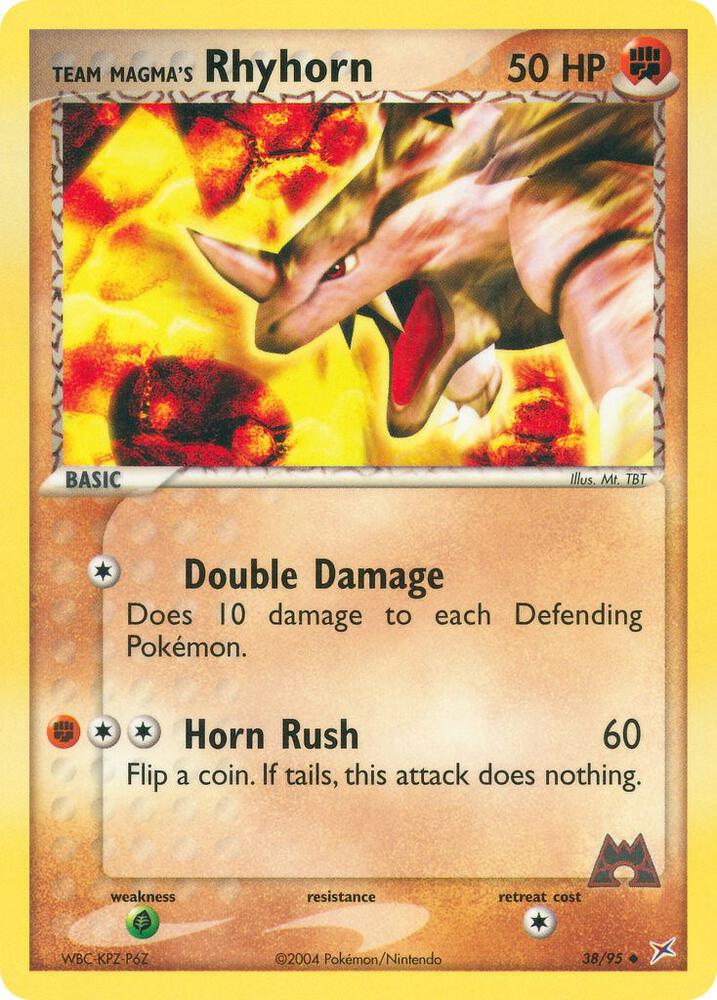 Team Magma's Rhyhorn - 38/95 - Team Magma vs Team Aqua