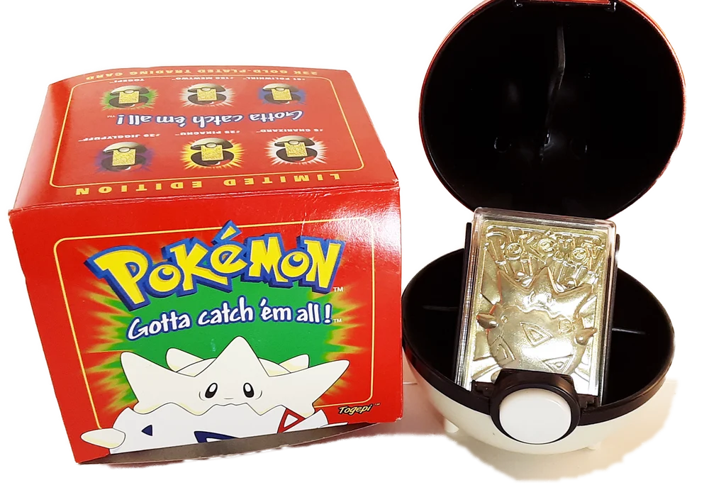 Togepi Gold Plated Card - Burger King Promo - New