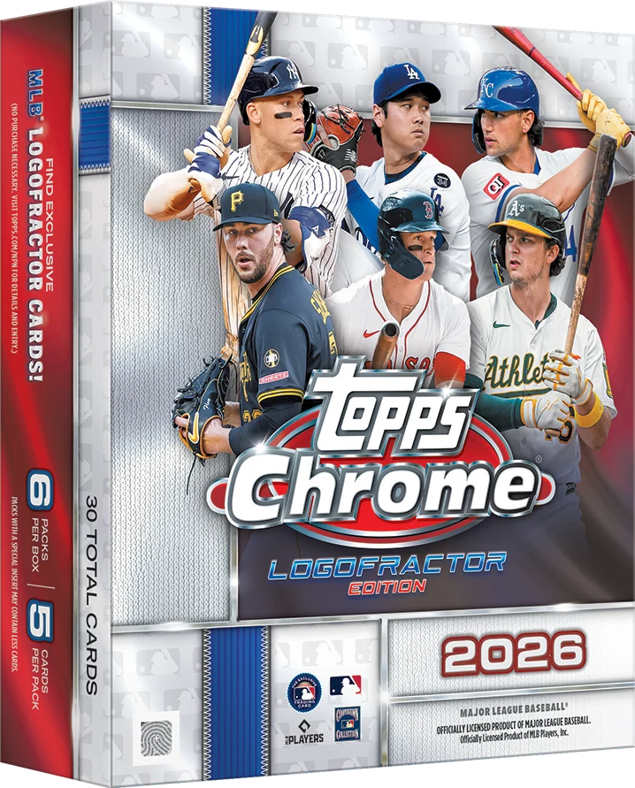 2026 Topps Chrome® Baseball Logofractor Edition box