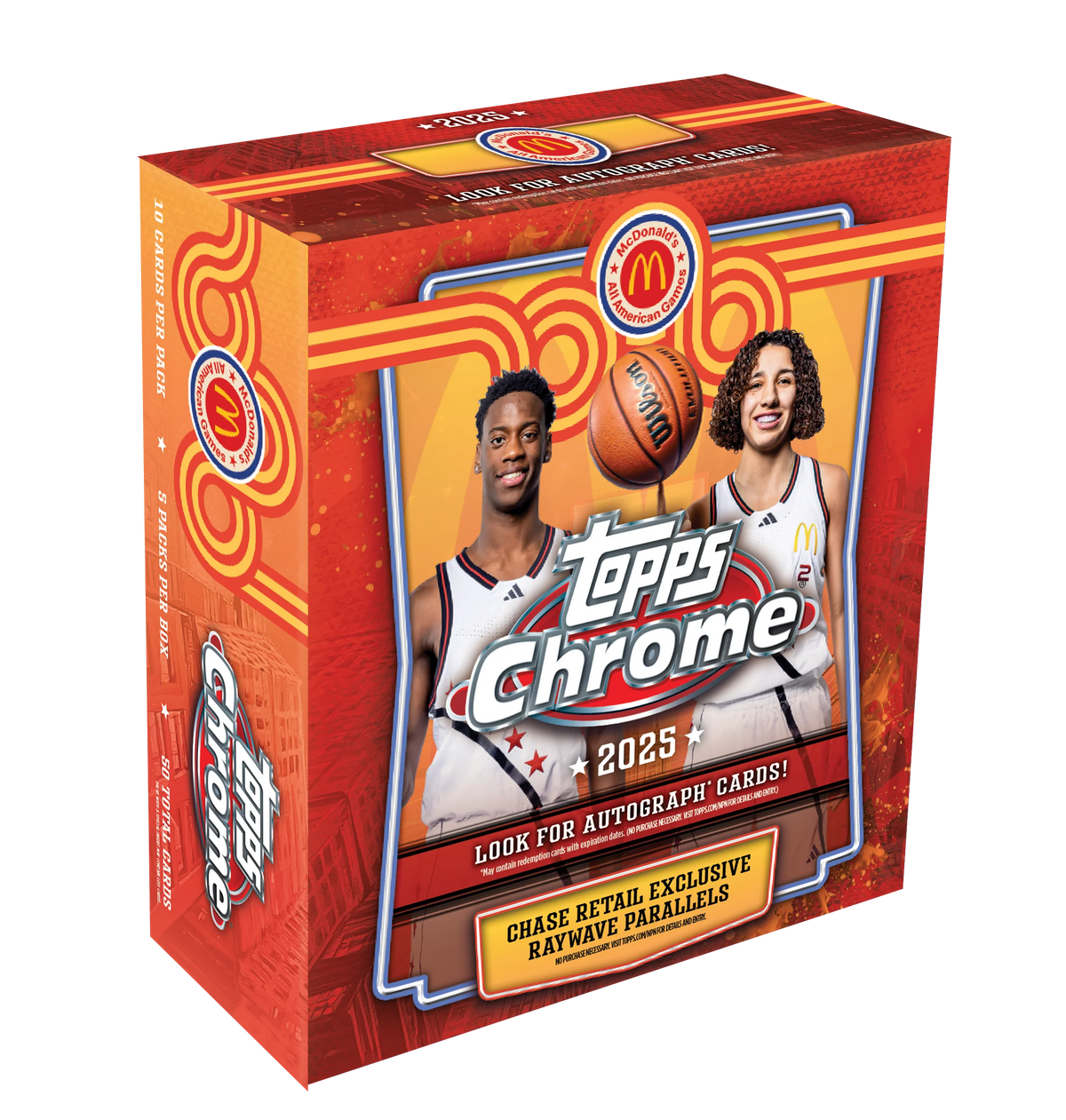 2025 Topps Chrome McDonald's All American Basketball Mega Box