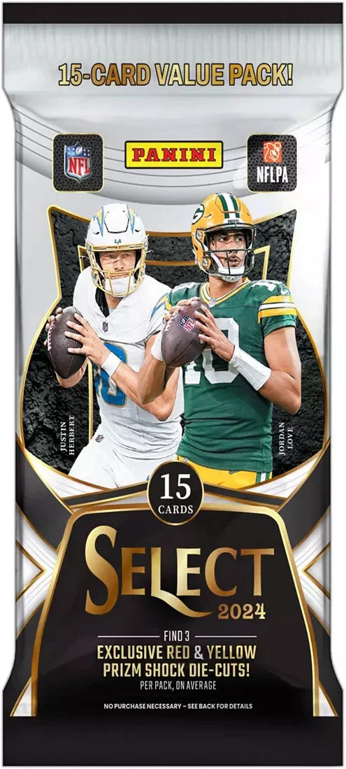 2024 Panini Select Football 15 Card Jumbo Value Cello - Sealed Fat Pack