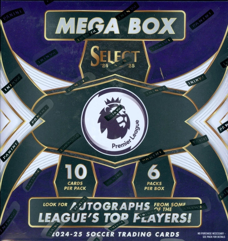 Panini Select English Premier League EPL Soccer Factory Sealed Mega Box