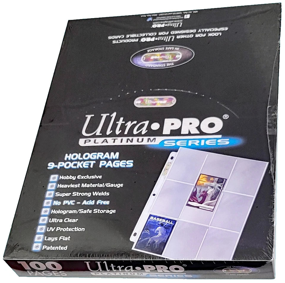 100 Ultra PRO Platinum 9-Pocket Binder Sheets