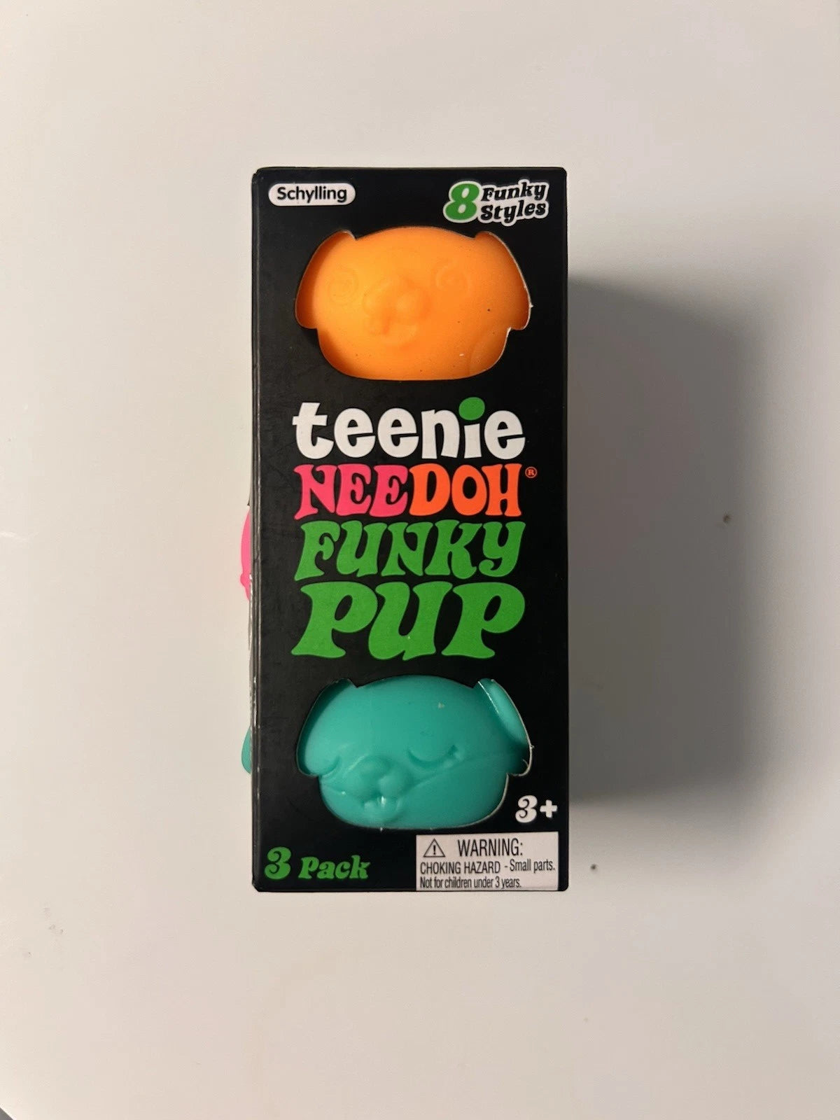 Teenie NeeDoh Funky Pup Squeeze Toys - Multicolor 3 Pack