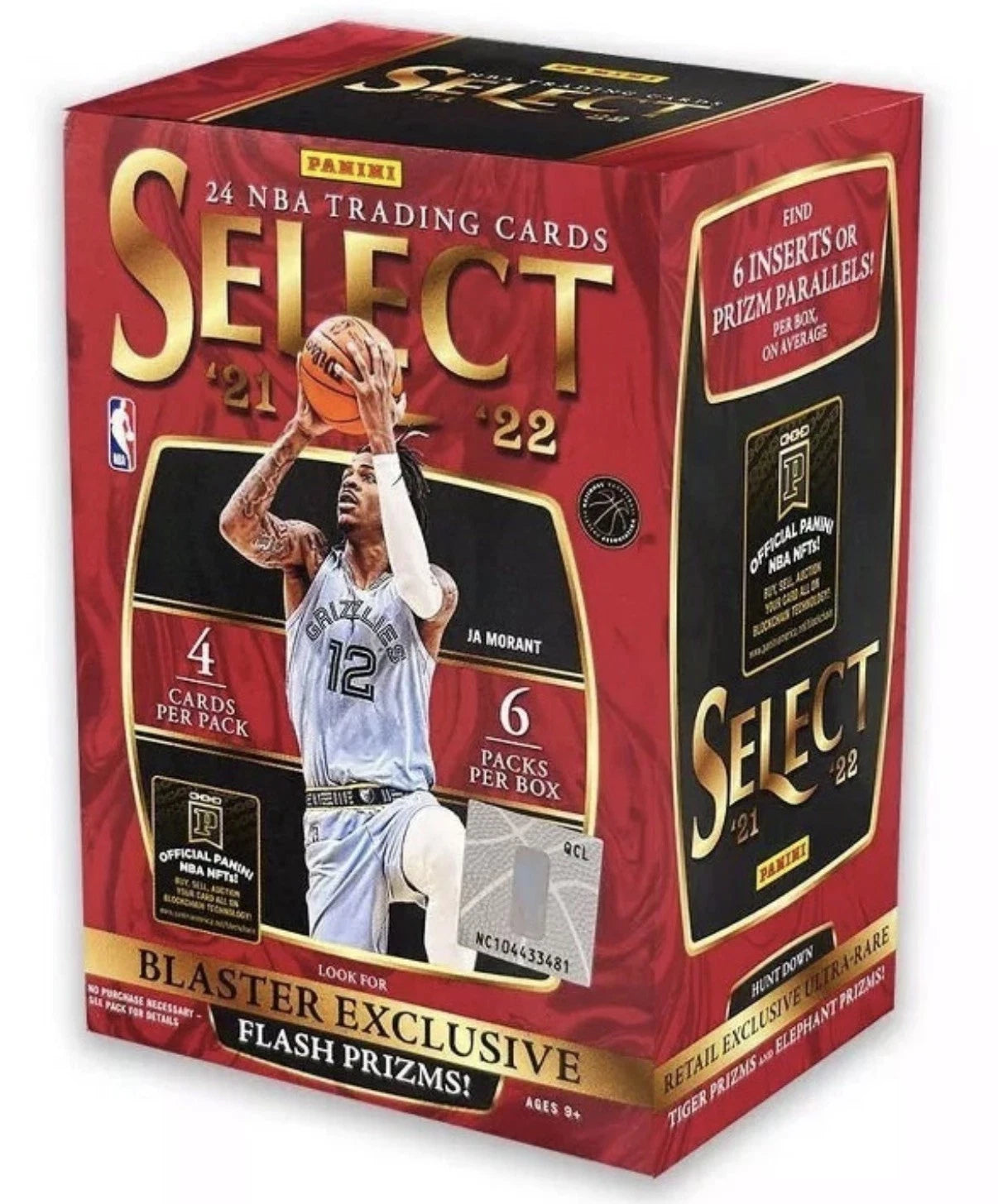 2021-22 Panini NBA Select Basketball Trading Card Blaster Box