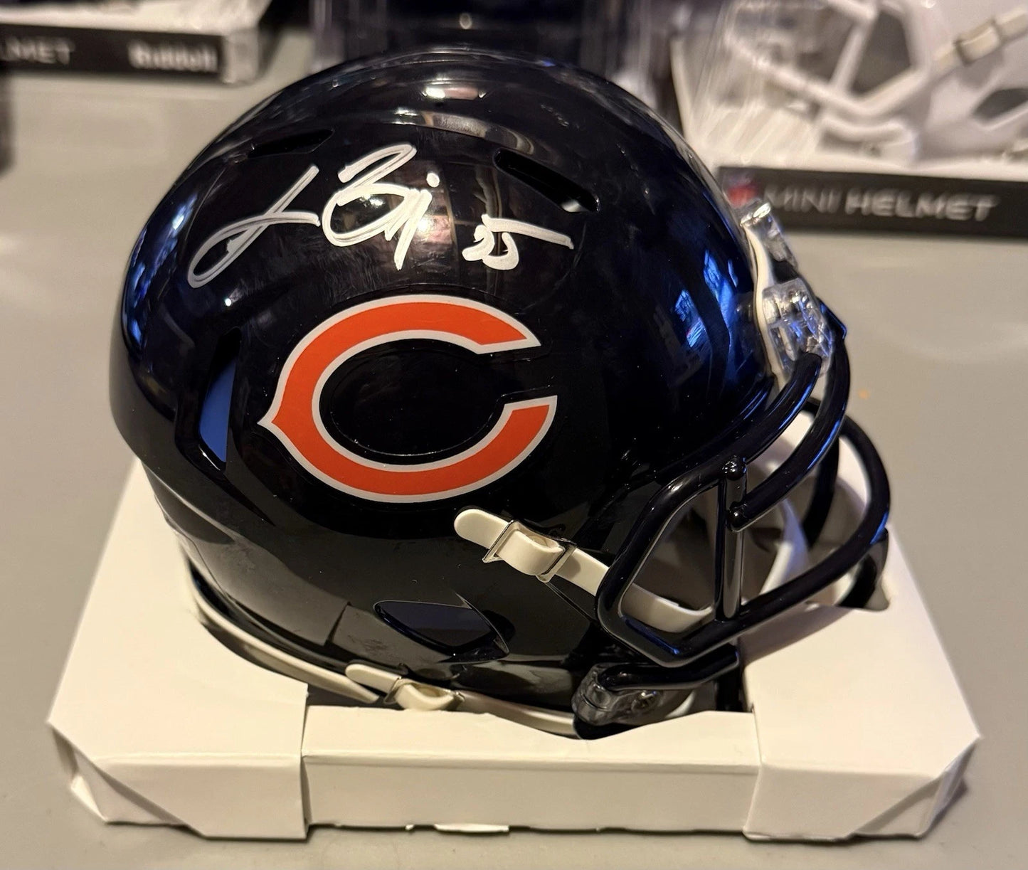 Lance Briggs Signed Bears Speed Mini Helmet