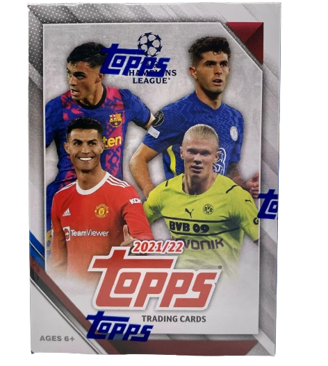 TOPPS 2021-22 UEFA CHAMPIONS LEAGUE SOCCER FACTORY SEALED BLASTER