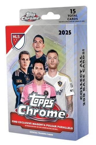 2025 Topps Chrome MLS Soccer Hanger Box