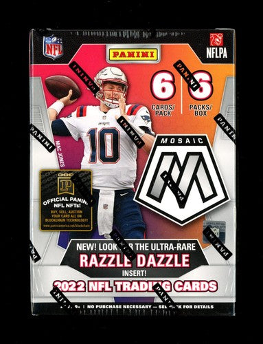 2022 Panini Mosaic Football 6 Pack Hobby Blaster Box