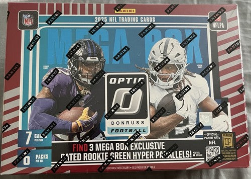 2025 Panini Donruss Optic Football Trading Cards Mega Box