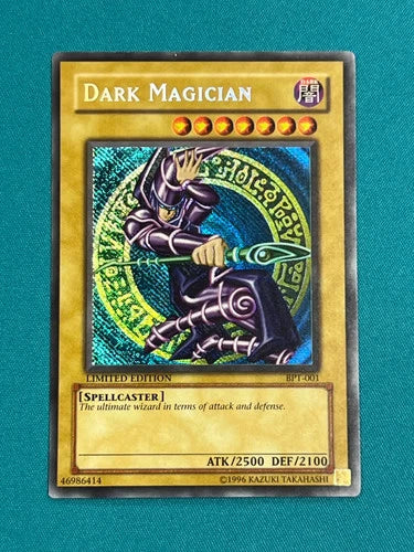 Yugioh Dark Magician Limited Edition BPT-001 Secret Rare REVERSE HOLO