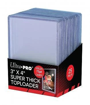 Ultra Pro 75pt Toploader Super Thick Card Holder 25 pack