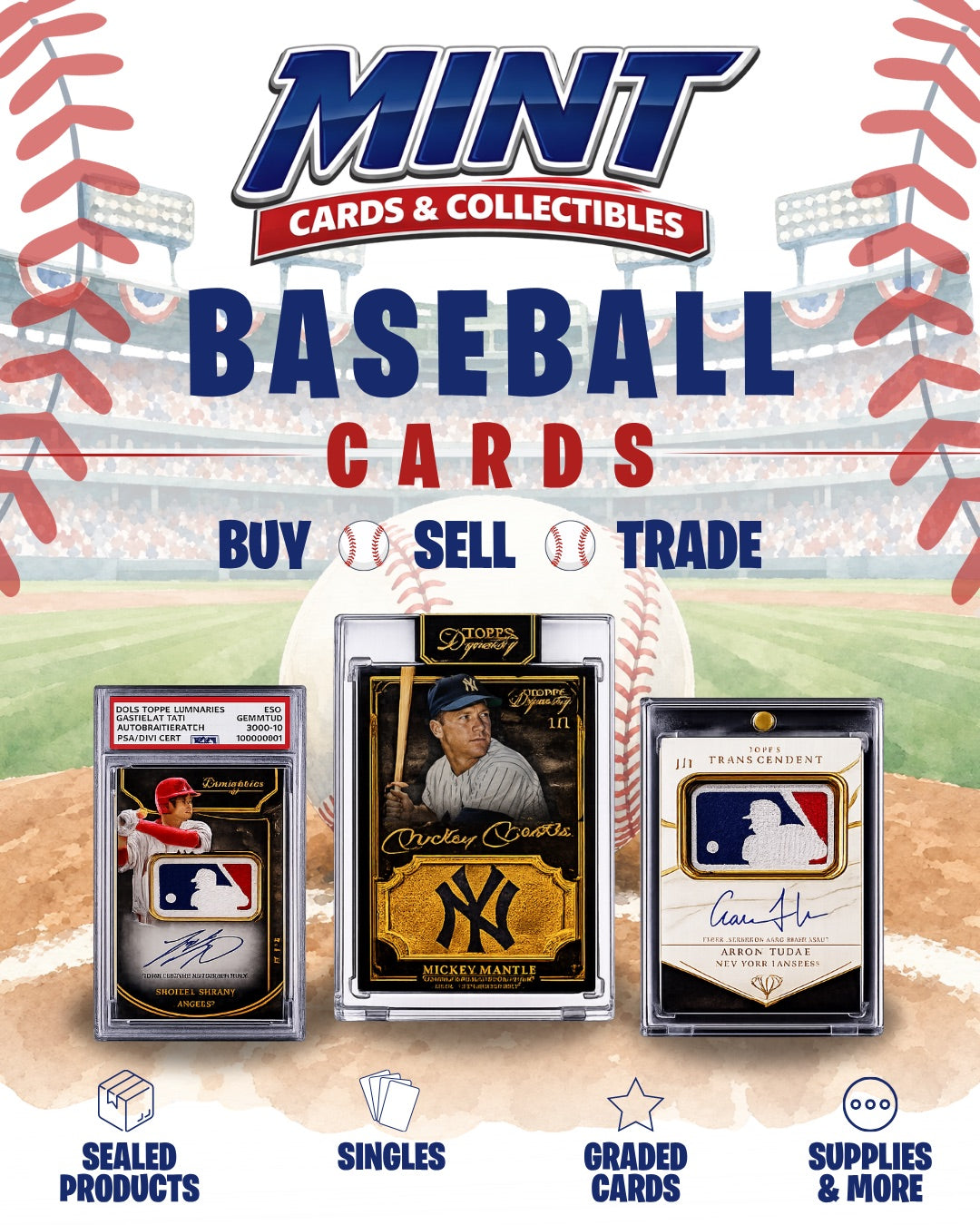 mint graded cards Perfect Fit PSA Card Sleeves (100 count) and 60 micron film thickness Resealable adhesive strip design for convenient use Protects graded cards when handling or storing Temporarily unavailable Mint Cards & Collectibles